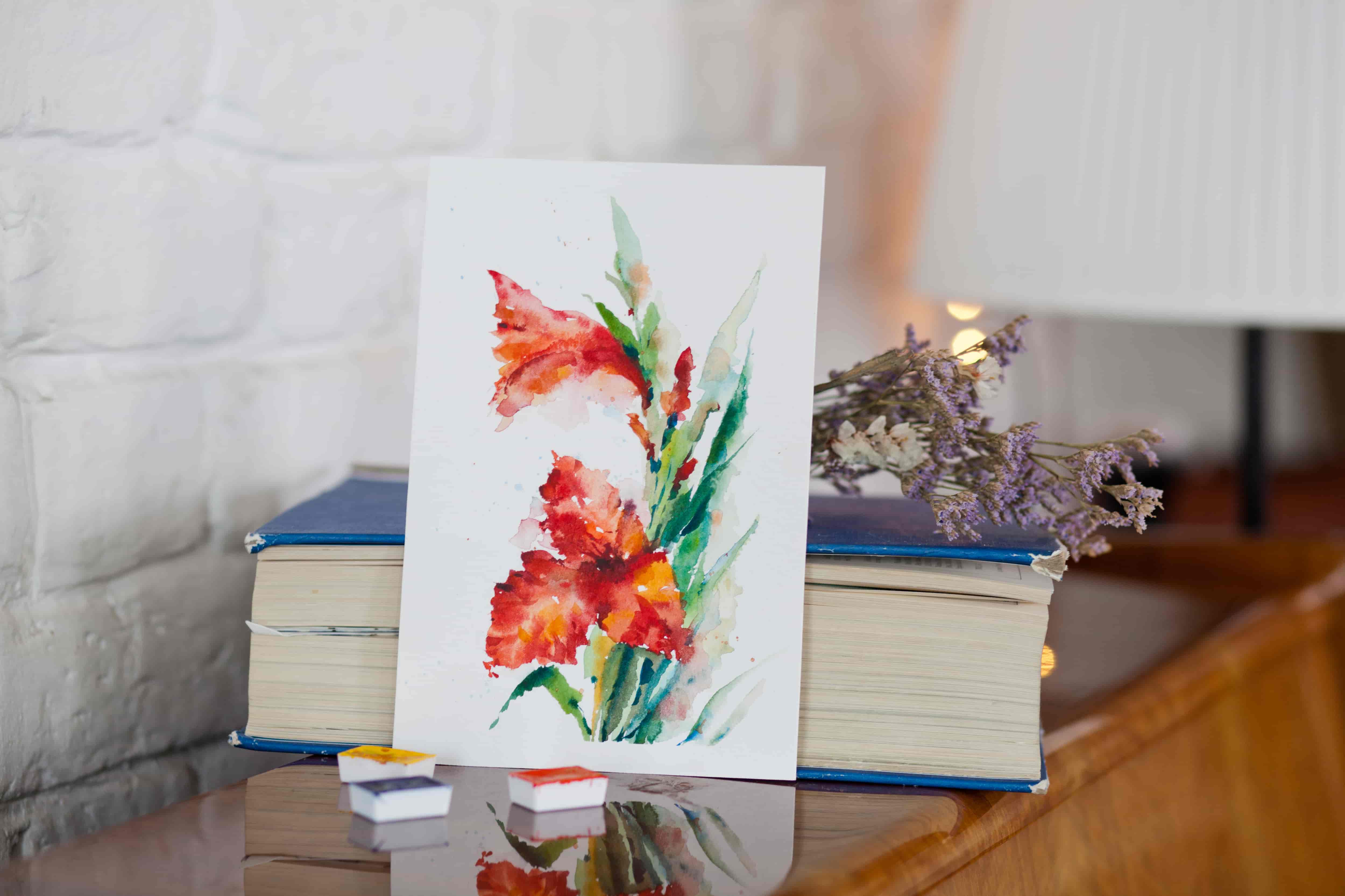 Гладиолусы акварелью - Ковалева (2017)_0.jpg